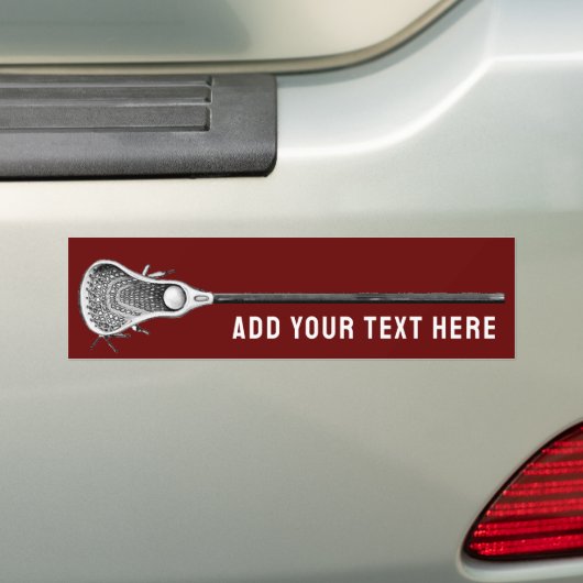 Lacrosse Bumpersticker (Op auto)