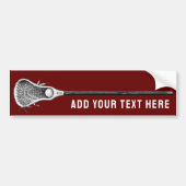 Lacrosse Bumpersticker (Voorkant)