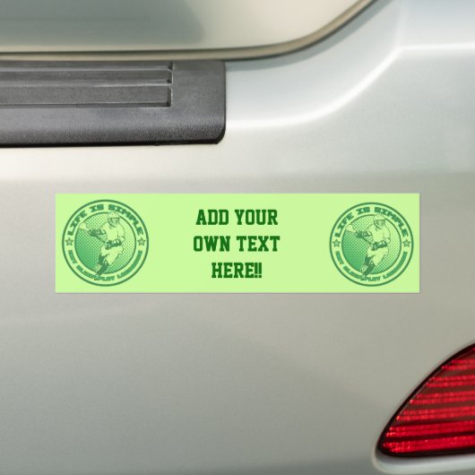Lacrosse Bumpersticker (Op auto)