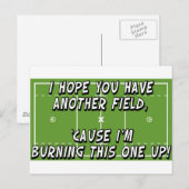 Lacrosse Burning Field Briefkaart (Voorkant / Achterkant)