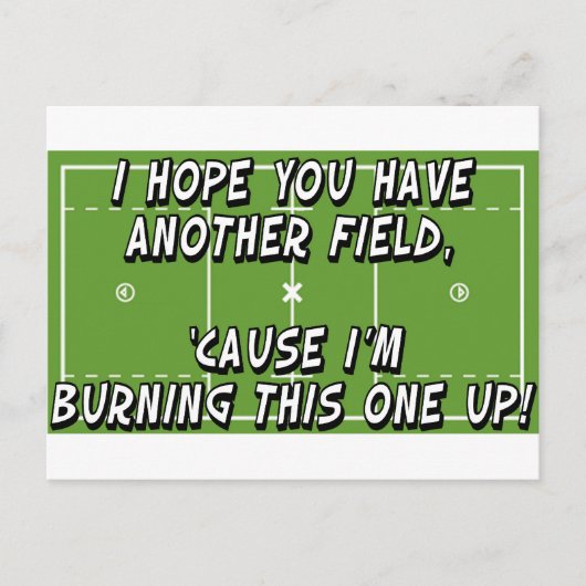 Lacrosse Burning Field Briefkaart (Voorkant)
