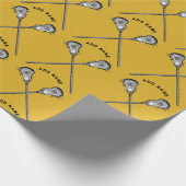 Lacrosse Cadeau Goud Cadeaupapier (Hoek)