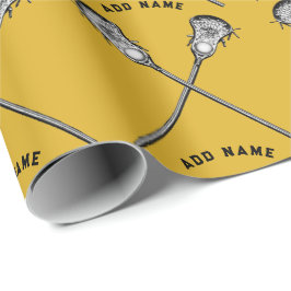 Lacrosse Cadeau Goud Cadeaupapier