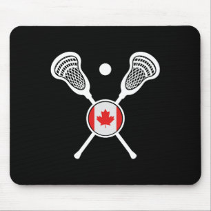 Lacrosse Canadese Vlag Lax Helm Sticks Canada La Muismat