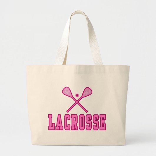 Lacrosse Canvas tassen (roze) (Voorkant)