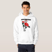 Lacrosse Checking It Twice T-shirt Hoodie (Voorkant volledig)
