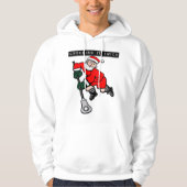 Lacrosse Checking It Twice T-shirt Hoodie (Voorkant)