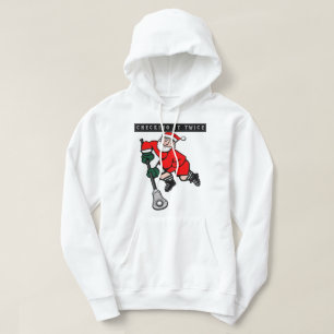 Lacrosse Checking It Twice T-shirt Hoodie