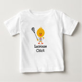 Lacrosse Chick Baby T-shirt (Voorkant)