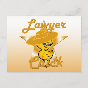 Lacrosse Chick Briefkaart