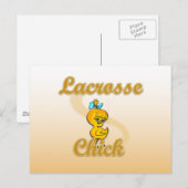 Lacrosse Chick Briefkaart (Voorkant / Achterkant)
