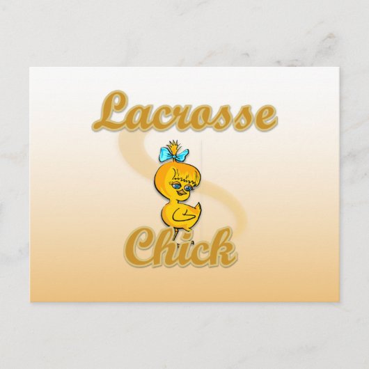 Lacrosse Chick Briefkaart (Voorkant)