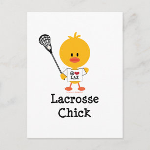 Lacrosse Chick-Briefkaart Briefkaart