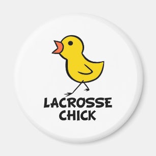 Lacrosse Chick Magnet
