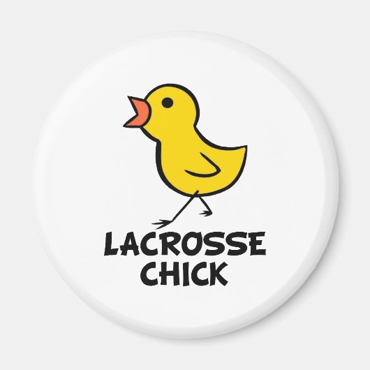 Lacrosse Chick Magnet (Voorkant)
