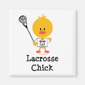Lacrosse Chick Magnet (Voorkant)