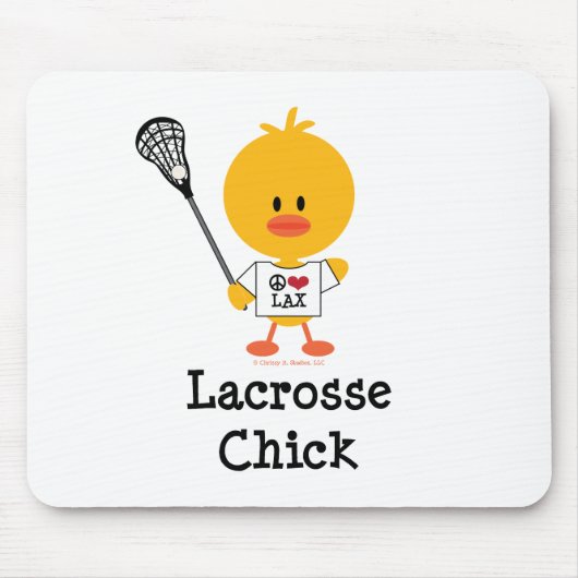 Lacrosse Chick Mousepad Muismat (Voorkant)