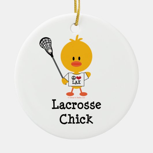 Lacrosse Chick Ornament (Voorkant)