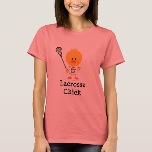 Lacrosse Chick Ringer T-shirt (Voorkant)