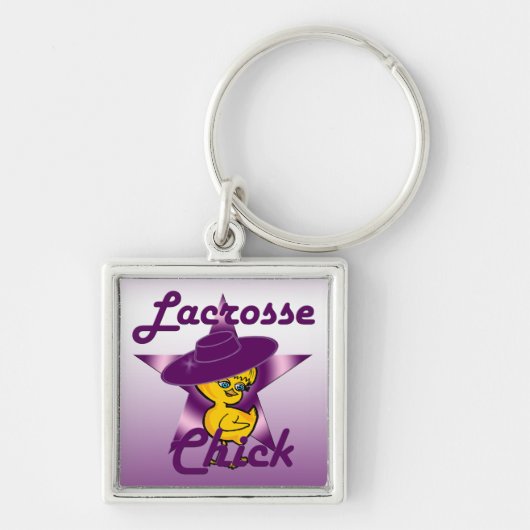 Lacrosse Chick Sleutelhanger (Voorkant)