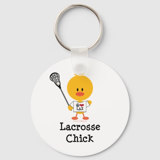 Lacrosse Chick Sleutelhanger (Voorkant)