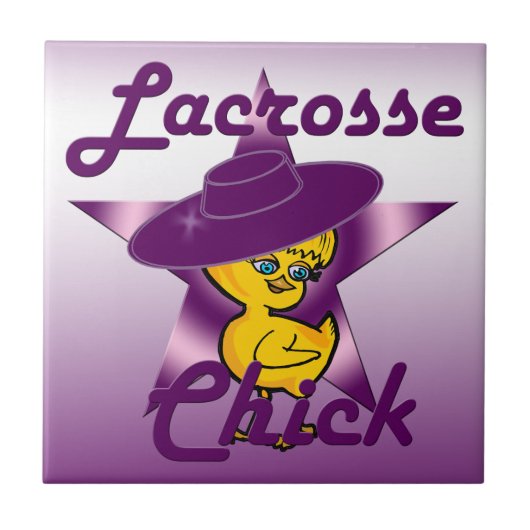 Lacrosse Chick Tegeltje (Voorkant)