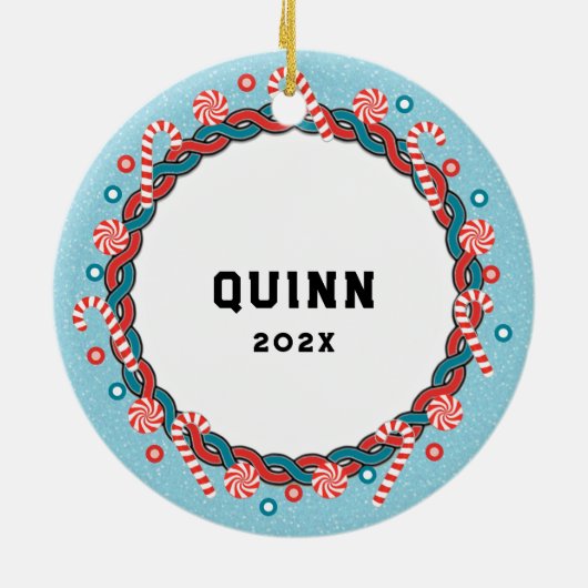 Lacrosse Christmas Collectible 2023 Keramisch Ornament (Achterkant)