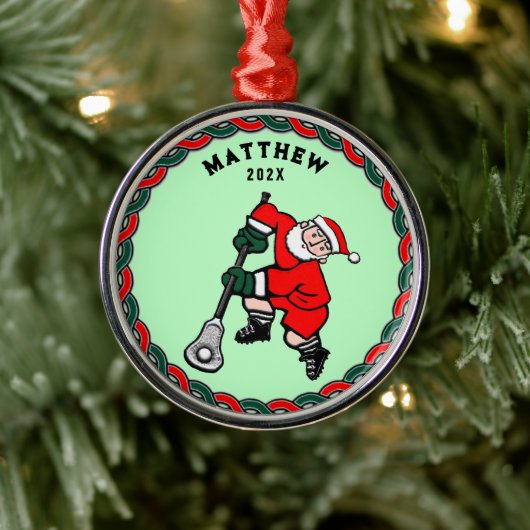 Lacrosse Christmas Collectible 2025 Metalen Ornament (Boom)