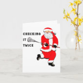Lacrosse Christmas  Kaart (Gele Bloem)