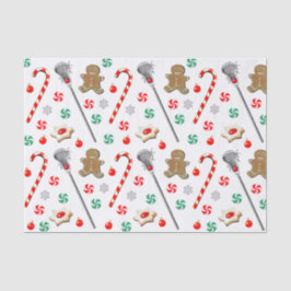 Lacrosse Christmas Pattern Tissue Paper Tissuepapier