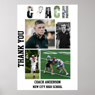 Lacrosse Coach Afscheidsavond Afstuderen Poster