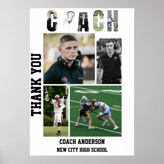 Lacrosse Coach Afscheidsavond Afstuderen Poster (Voorkant)