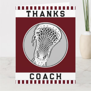 Lacrosse Coach Bedankkaart