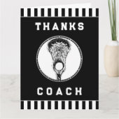 Lacrosse Coach Bedankkaart (Voorkant)