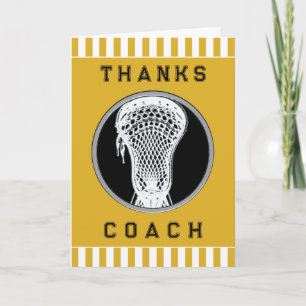 Lacrosse Coach Bedankkaart