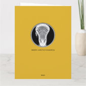 Lacrosse Coach Bedankt Kaart (Achterkant)