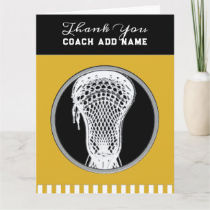 Lacrosse Coach Bedankt Kaart