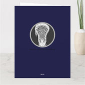 Lacrosse Coach bedankt Kaart (Achterkant)