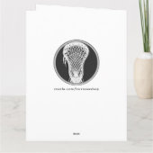 Lacrosse Coach bedankt Kaart (Achterkant)