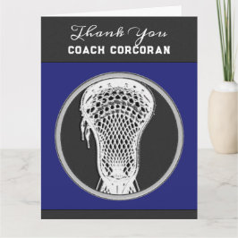 Lacrosse Coach bedankt Kaart