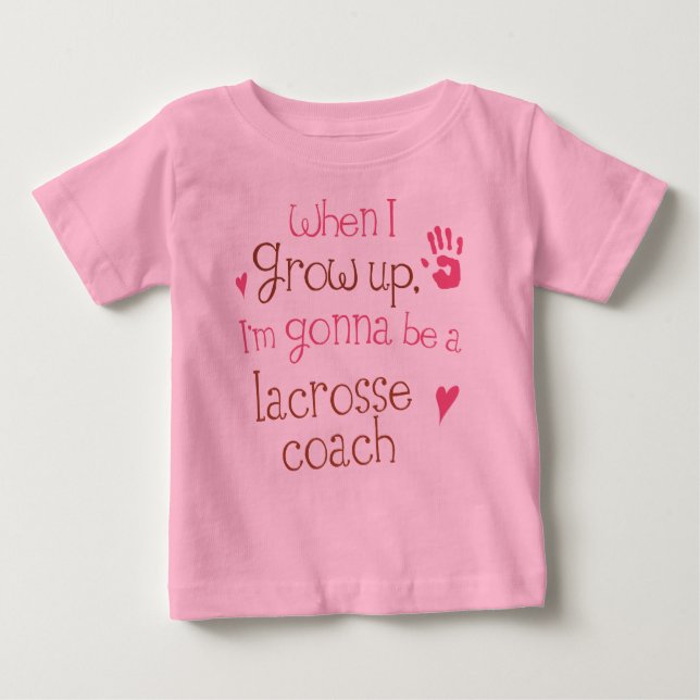 Lacrosse Coach (Future) Baby Baby T-Shirt (Voorkant)