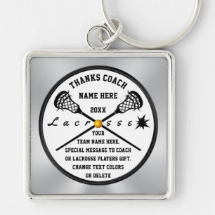 Lacrosse Coach Gifts, gepersonaliseerde lacrosse Sleutelhanger