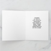 Lacrosse Coach Hartelijk dank Bedankkaart (Binnen)