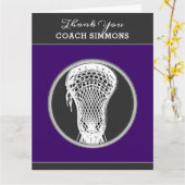 Lacrosse Coach Kaart (Gele Bloem)