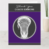 Lacrosse Coach Kaart (Voorkant)