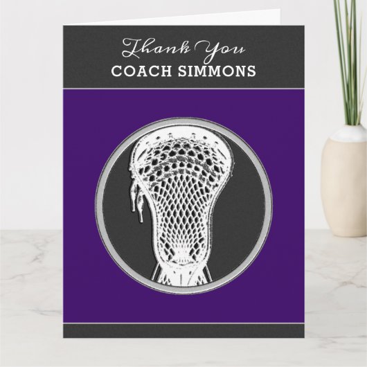 Lacrosse Coach Kaart (Voorkant)