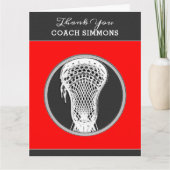 Lacrosse Coach Kaart (Voorkant)