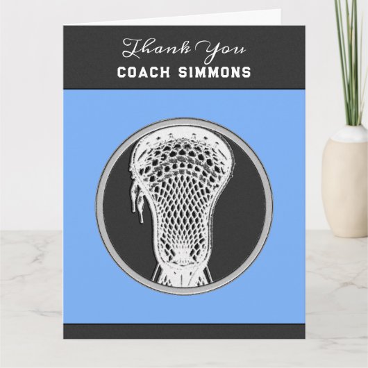Lacrosse Coach Kaart (Voorkant)