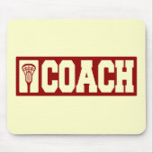 Lacrosse Coach - rood Muismat (Voorkant)