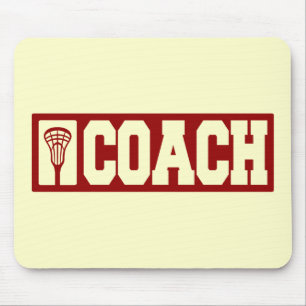 Lacrosse Coach - rood Muismat